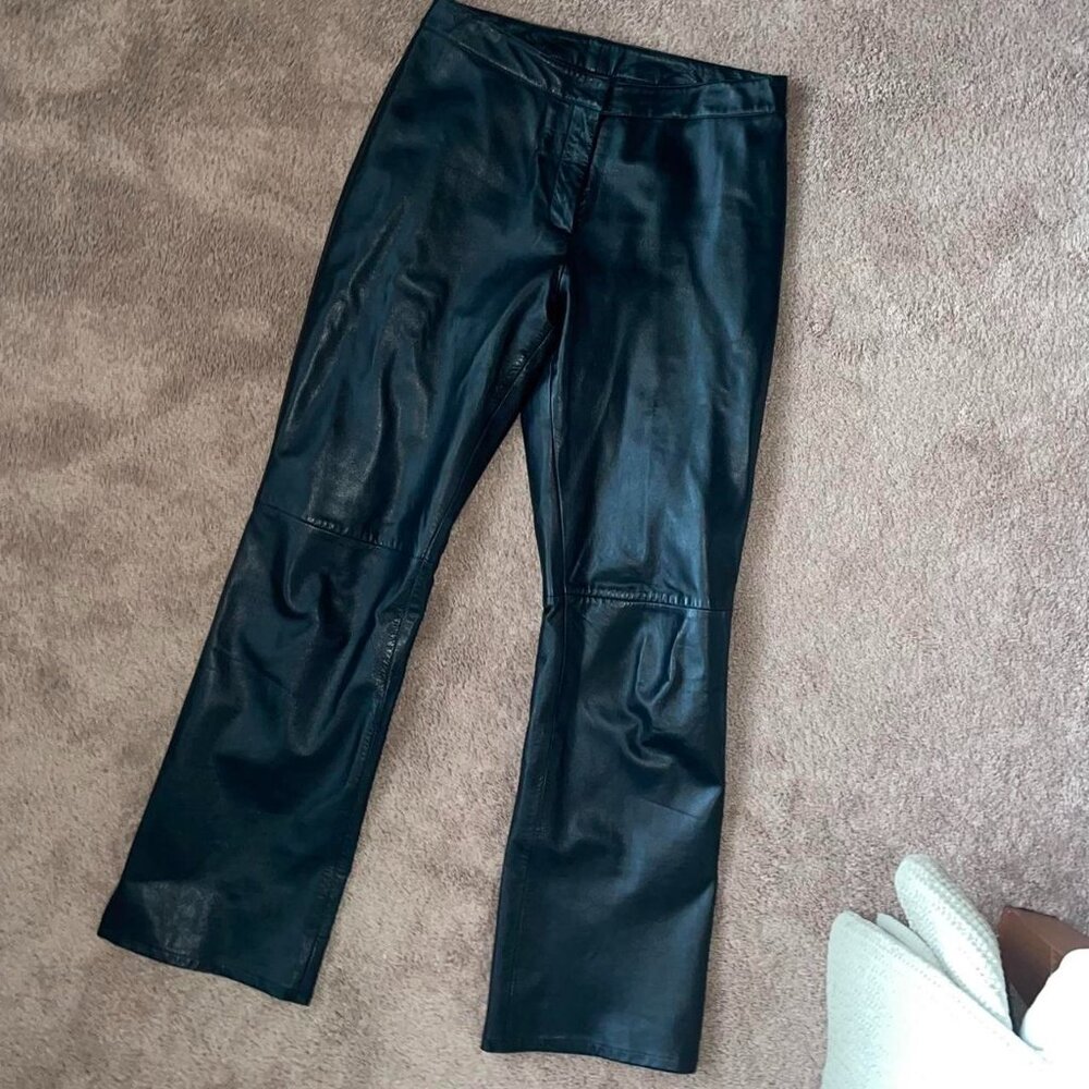 Vintage Cache Black Leather Pants